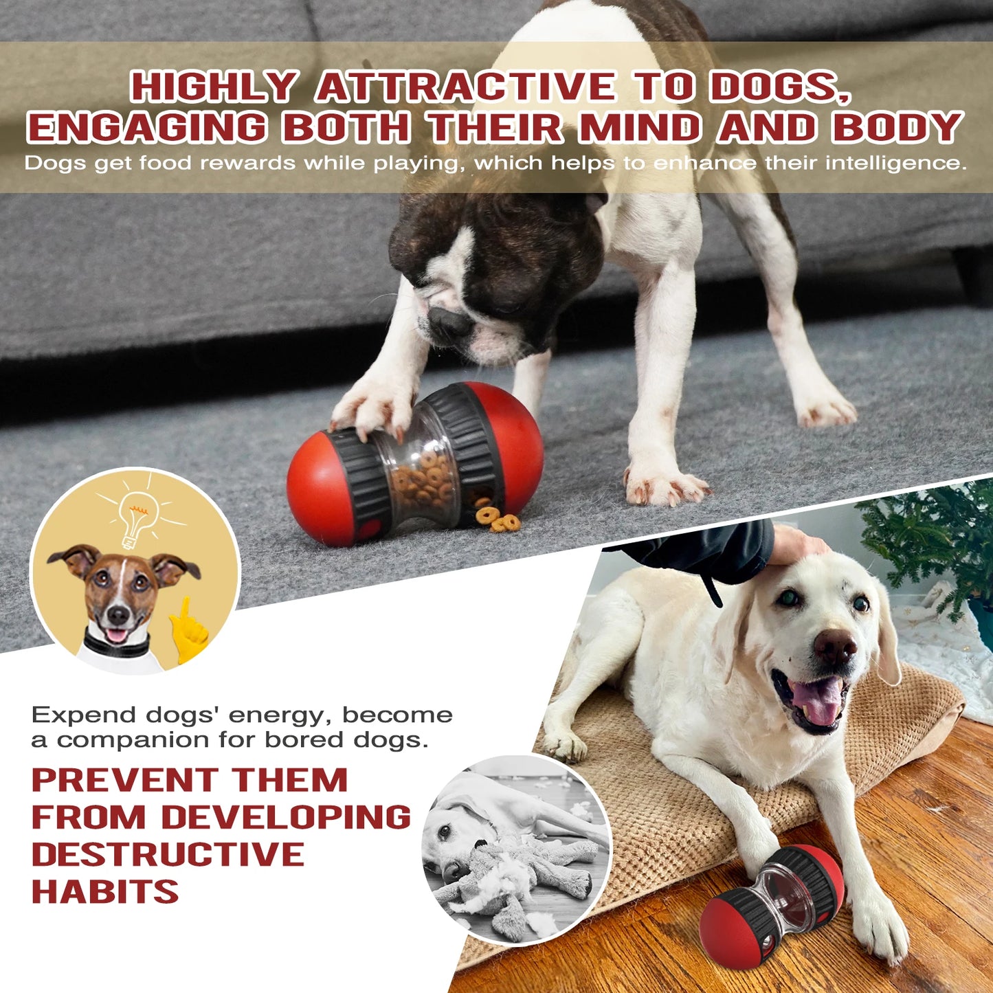🧠🐶 Interactive Pet Puzzle Toy – Slow Feeder for Dogs & Cats | IQ Booster & Training Game for Small to Large Breeds (Chihuahua, Beagle & More) - PawtasticWorldCenter