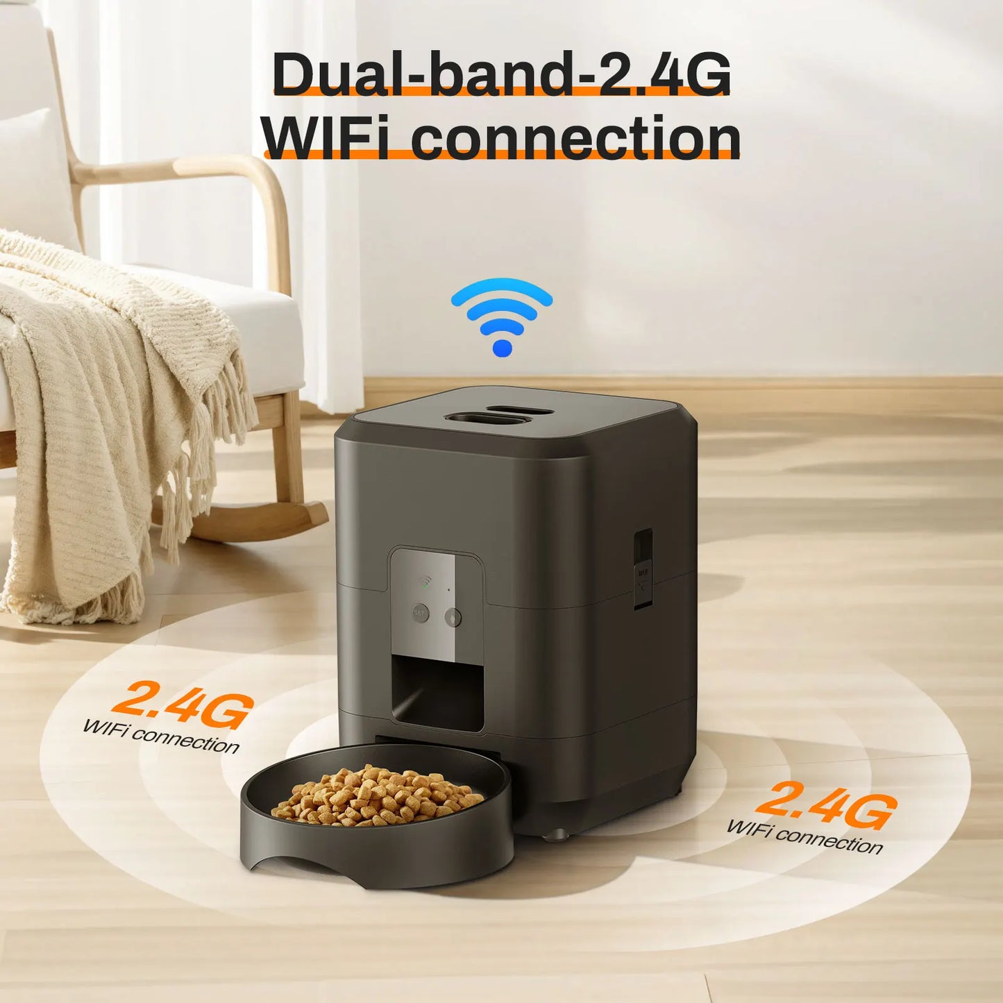 ๐ถ๐ฑ Automatic Pet Feeder with Timer โ Smart Portion Control Dispenser for Cats & Dogs - PawtasticWorldCenter