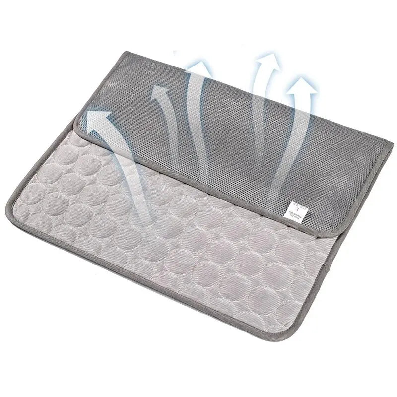 ❄️ Cooling Pet Bed Mat – Summer Ice Pad for Cats & Small Dogs - PawtasticWorldCenter
