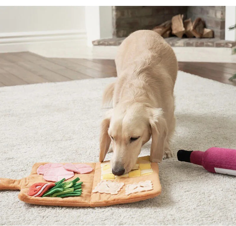 🧠🐾 Interactive Snuffle Mat for Dogs – Plush Puzzle Toy & Slow Feeder for Small & Medium Pets | Treat Dispenser Pad for Mental Stimulation - PawtasticWorldCenter