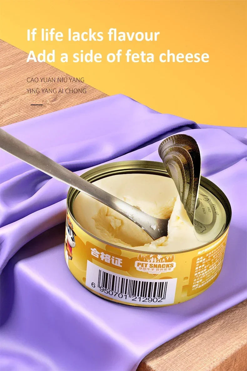 🎂 Goat Milk Cheese Cake Treat for Cats & Dogs 🧀 | Sugar-Free, High-Protein, Birthday Special Snack 🐶🐱 - PawtasticWorldCenter