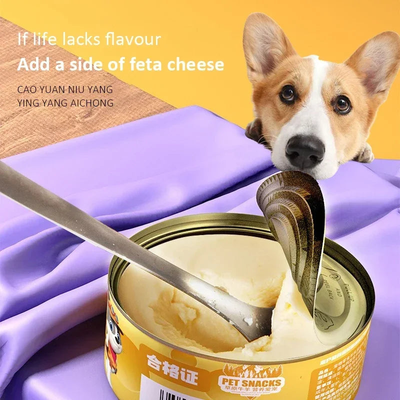 🎂 Goat Milk Cheese Cake Treat for Cats & Dogs 🧀 | Sugar-Free, High-Protein, Birthday Special Snack 🐶🐱 - PawtasticWorldCenter