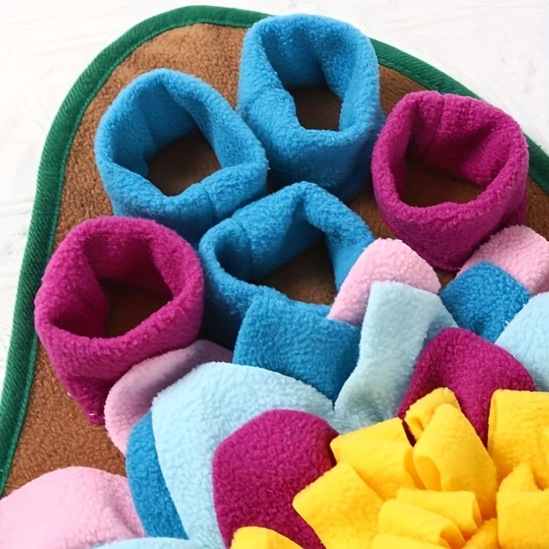 🐾 Interactive Pet Snuffle Mat – Stress Relief & Slow Feeding Blanket for Dogs & Cats 🧠🍖 - PawtasticWorldCenter