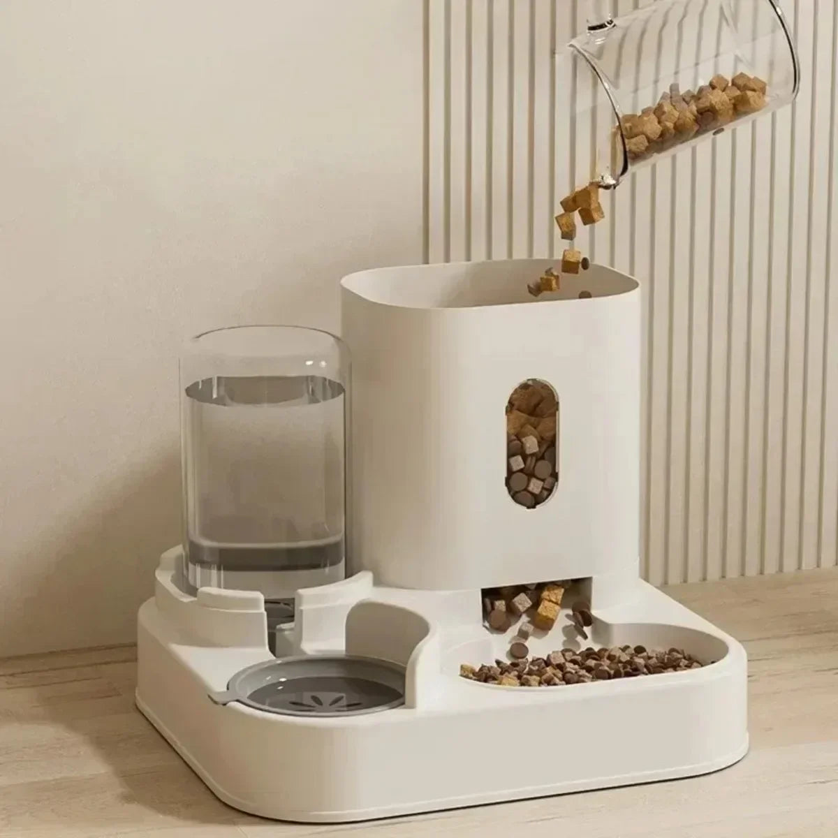 Smart Automatic Pet Feeder – Button Control Dispenser for Cats & Dogs