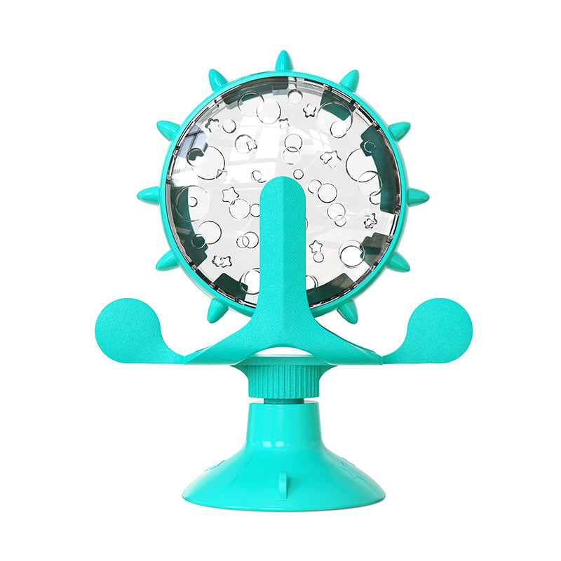 🧠 Interactive Rotating Treat Dispenser Toy for Cats & Small Dogs – IQ Training Slow Feeder Wheel - PawtasticWorldCenter