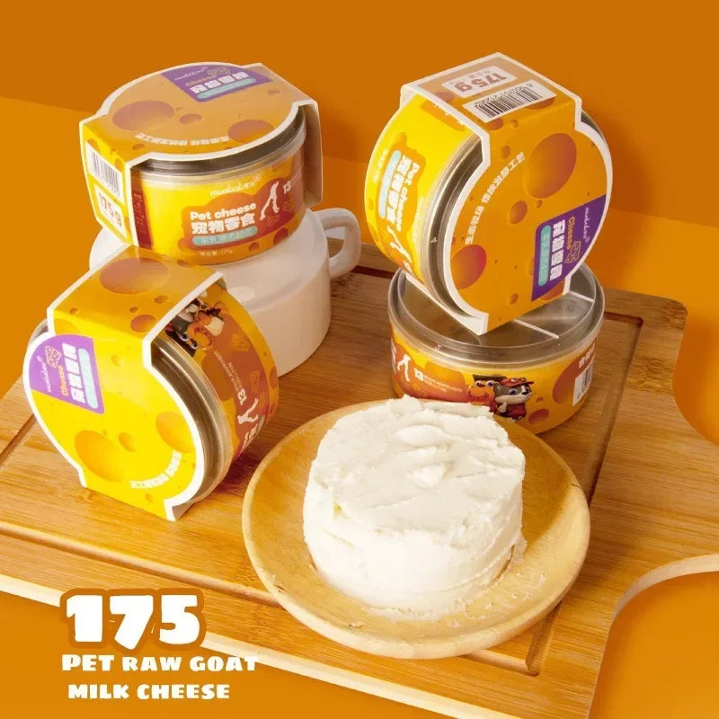 🎂 Goat Milk Cheese Cake Treat for Cats & Dogs 🧀 | Sugar-Free, High-Protein, Birthday Special Snack 🐶🐱 - PawtasticWorldCenter