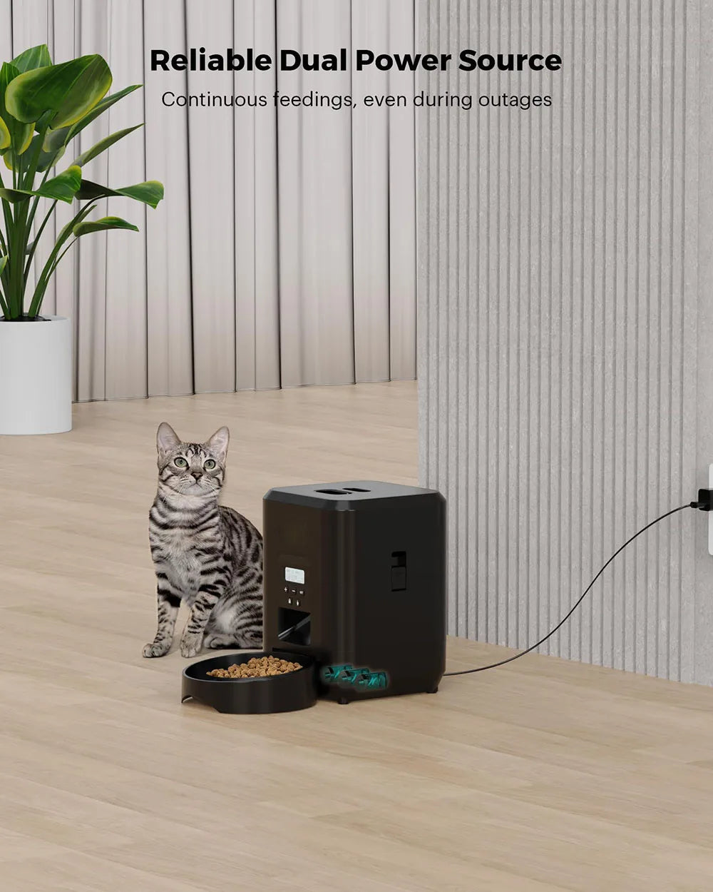๐ถ๐ฑ Automatic Pet Feeder with Timer โ Smart Portion Control Dispenser for Cats & Dogs - PawtasticWorldCenter