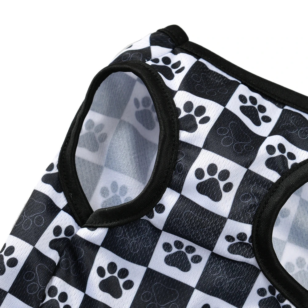πΎ Summer Mesh Cat & Dog Vest β Breathable Paw Print T-Shirt for Small Pets, Sphynx, Kittens & Puppies πΆπ± - PawtasticWorldCenter