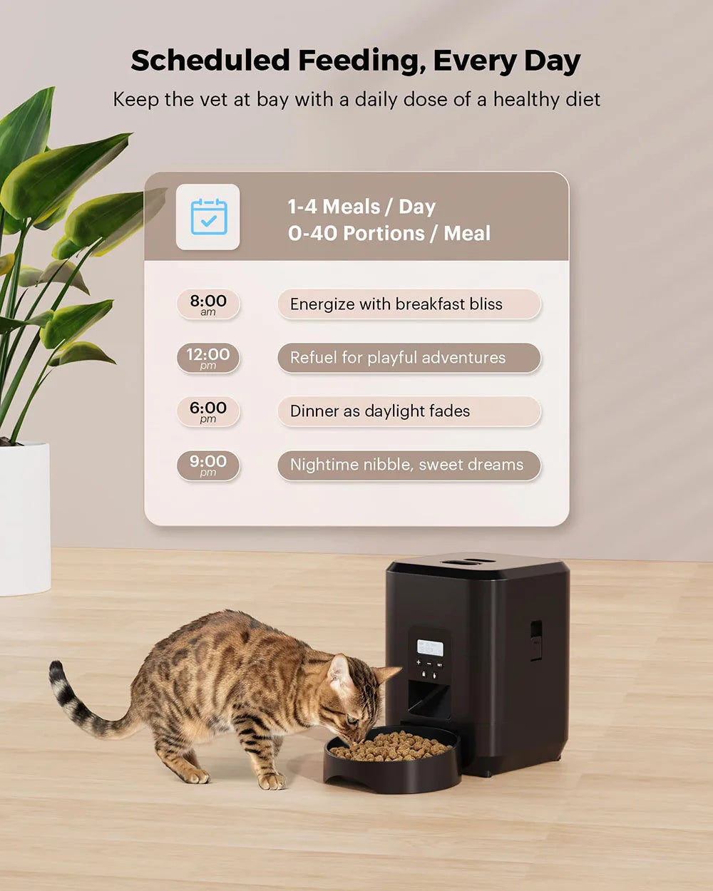 ๐ถ๐ฑ Automatic Pet Feeder with Timer โ Smart Portion Control Dispenser for Cats & Dogs - PawtasticWorldCenter