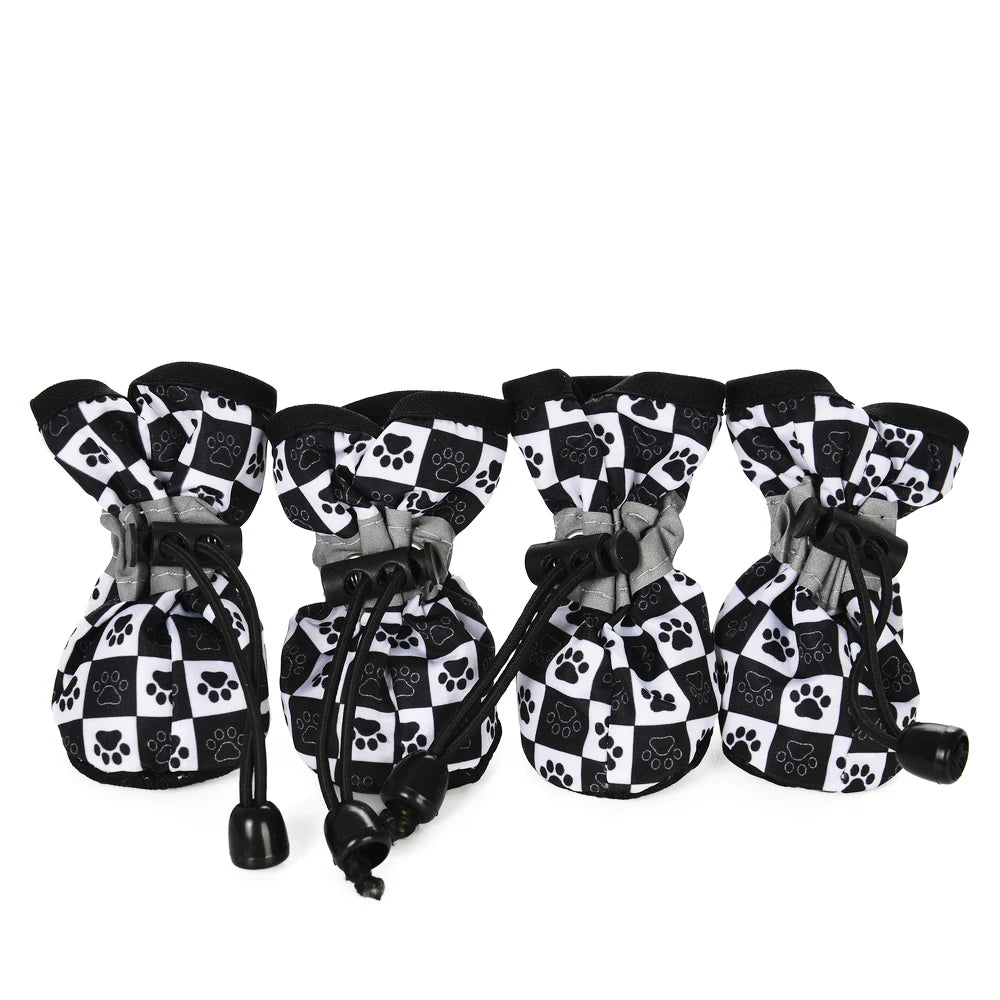 πΎ 4PCS Anti-Slip Pet Shoes β Soft, Adjustable Outdoor Boots for Dogs & Cats ππ - PawtasticWorldCenter