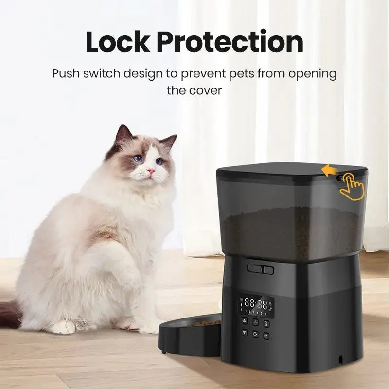 π ROJECO Automatic Pet Feeder β Camera, Remote App Control, Voice Recorder & Timed Feeding for Cats & Dogs - PawtasticWorldCenter