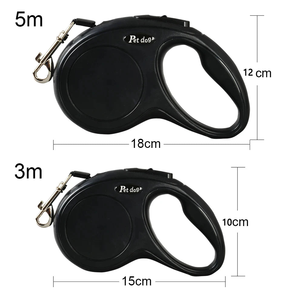 πΎ 3M/5M Auto Retractable Dog Leash β Durable Nylon Lead for Small & Medium Pets πβ¨ - PawtasticWorldCenter