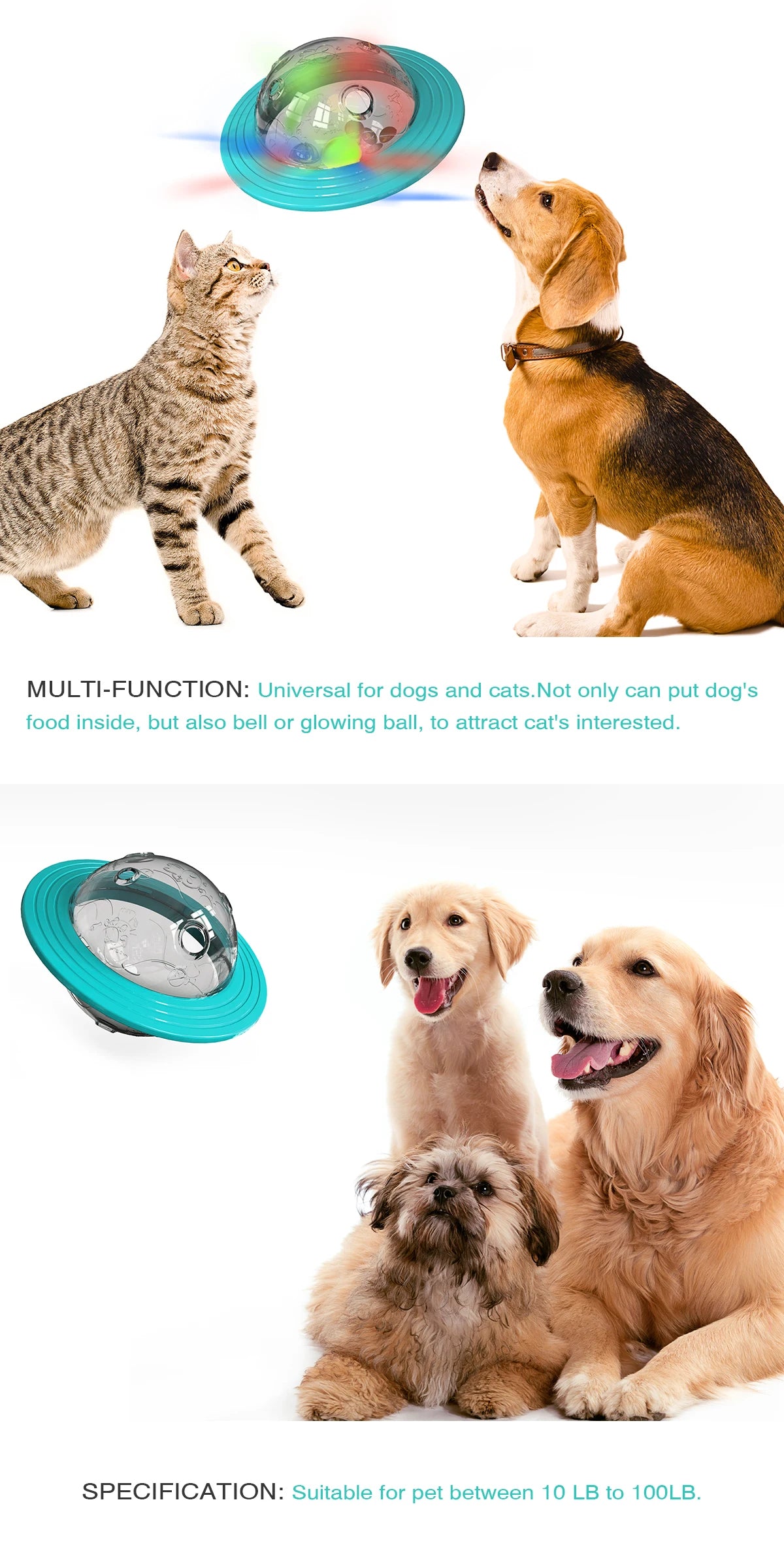 🍖 Treat Dispenser Dog Toy – Smart Play, Slow Feed, Happy Pup! 🐶 - PawtasticWorldCenter