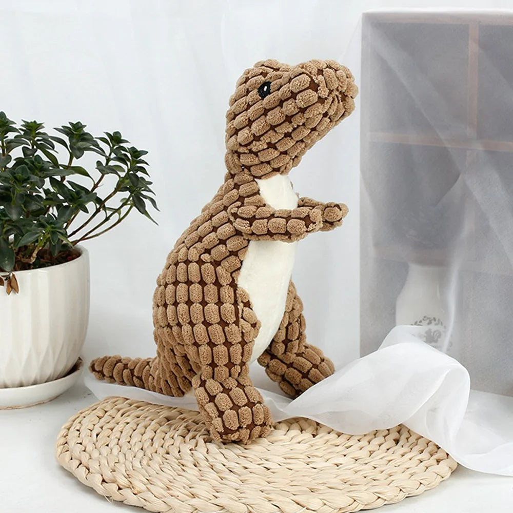 π¦ Plush Dinosaur Chew Toy β Interactive Pet Toy for Small Dogs & Cats πΆπ± - PawtasticWorldCenter