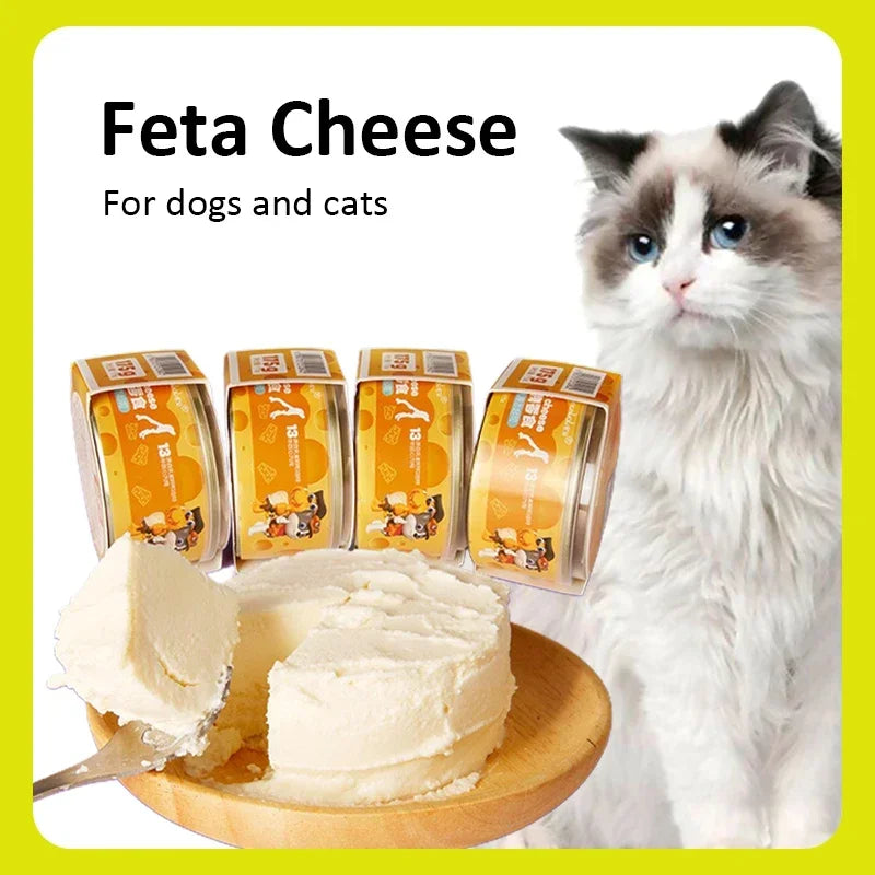 🎂 Goat Milk Cheese Cake Treat for Cats & Dogs 🧀 | Sugar-Free, High-Protein, Birthday Special Snack 🐶🐱 - PawtasticWorldCenter