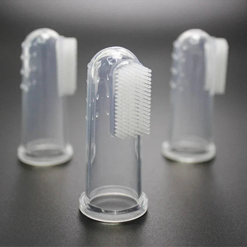 🦷 Soft Silicone Finger Toothbrush for Dogs & Cats – Gentle Dental Care Made Easy! 🐾 - PawtasticWorldCenter