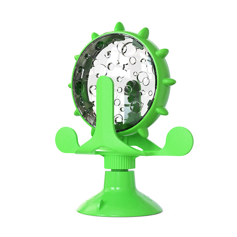 🧠 Interactive Rotating Treat Dispenser Toy for Cats & Small Dogs – IQ Training Slow Feeder Wheel - PawtasticWorldCenter