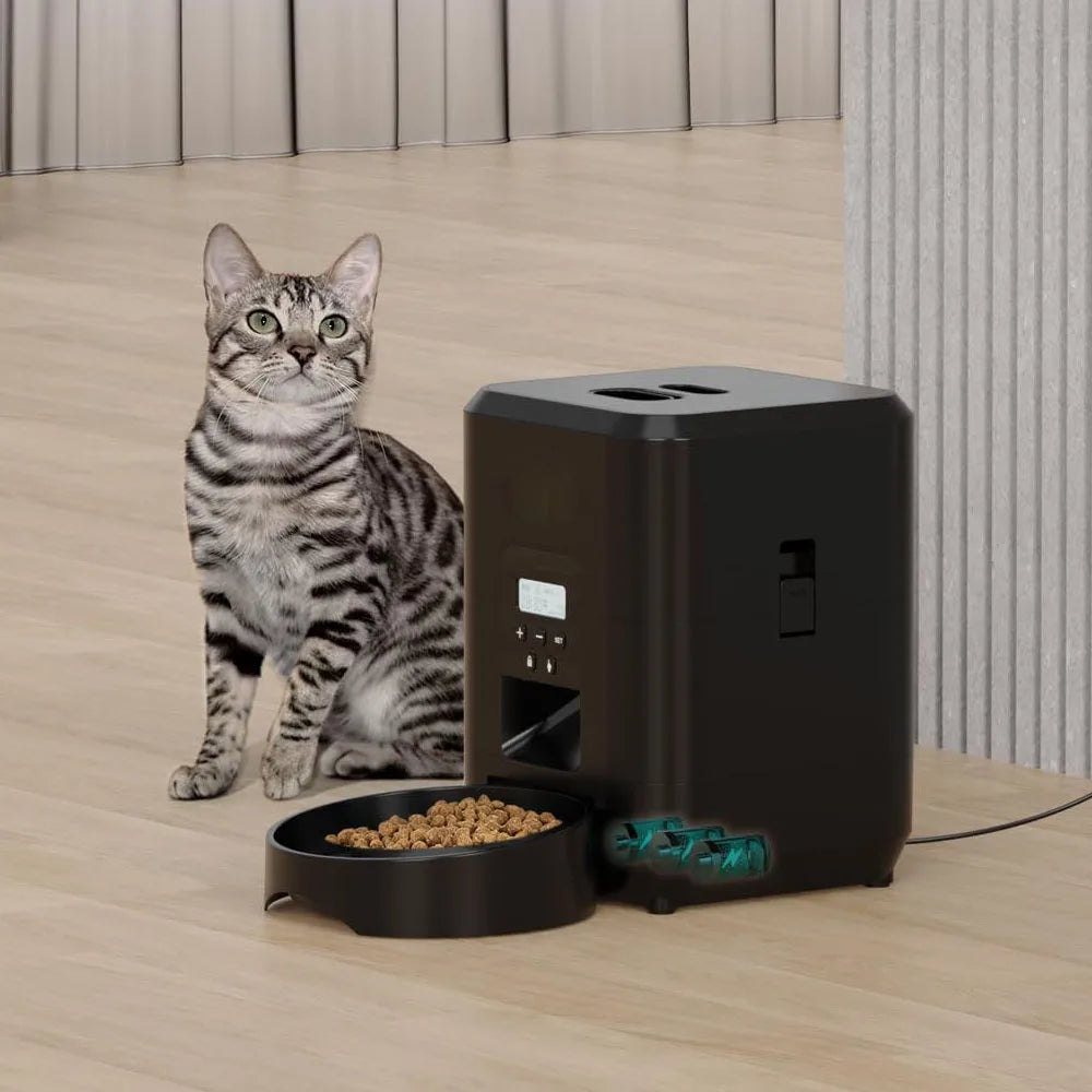 ๐ถ๐ฑ Automatic Pet Feeder with Timer โ Smart Portion Control Dispenser for Cats & Dogs - PawtasticWorldCenter