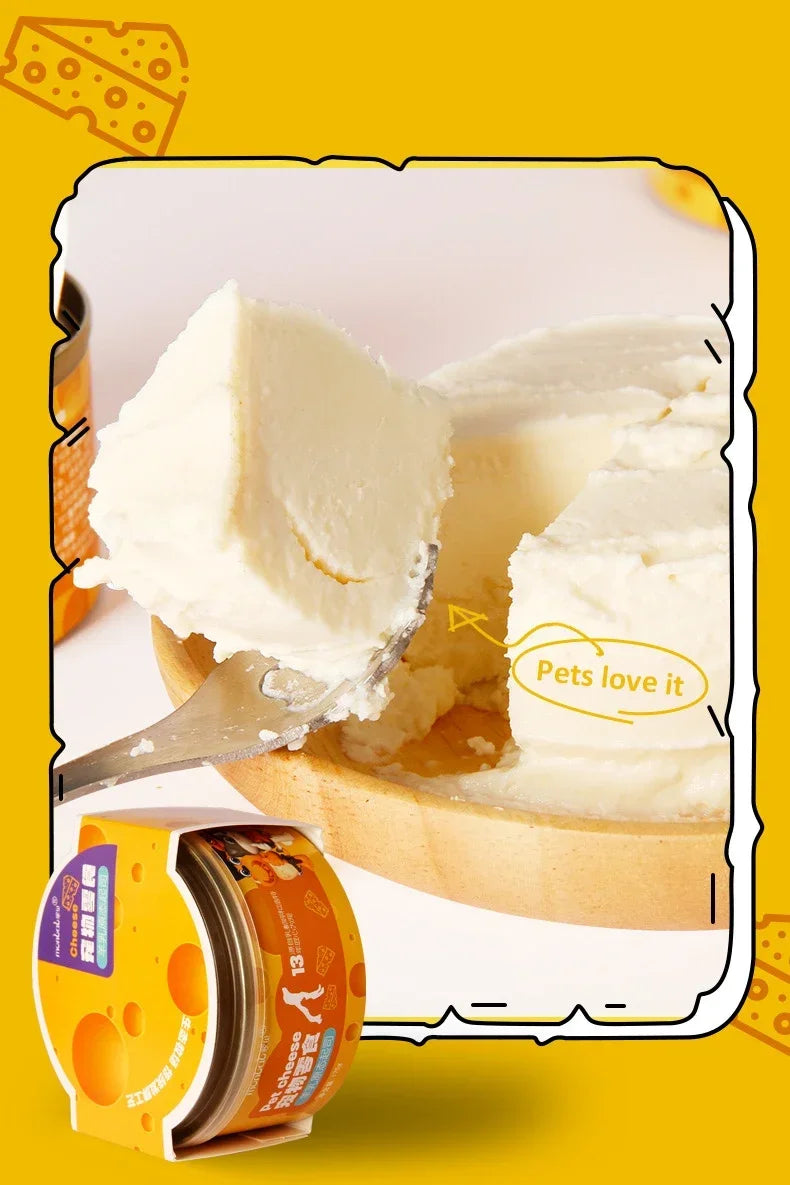 🎂 Goat Milk Cheese Cake Treat for Cats & Dogs 🧀 | Sugar-Free, High-Protein, Birthday Special Snack 🐶🐱 - PawtasticWorldCenter