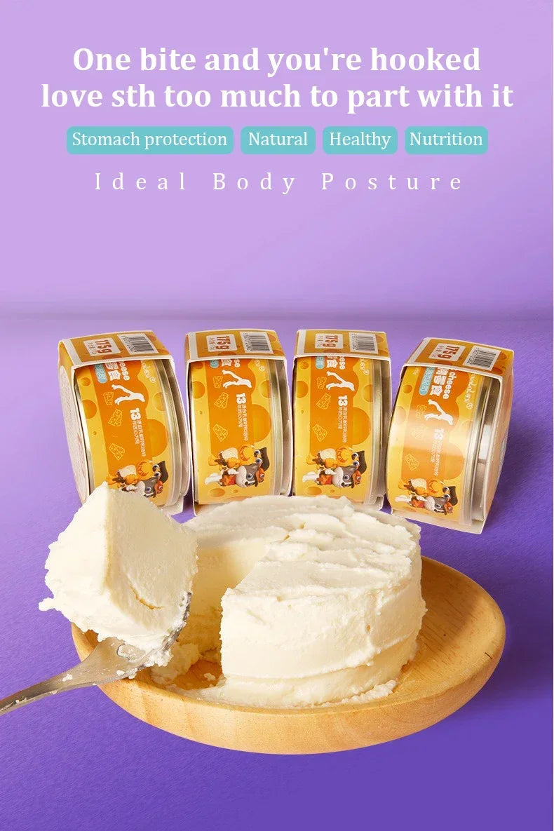 🎂 Goat Milk Cheese Cake Treat for Cats & Dogs 🧀 | Sugar-Free, High-Protein, Birthday Special Snack 🐶🐱 - PawtasticWorldCenter