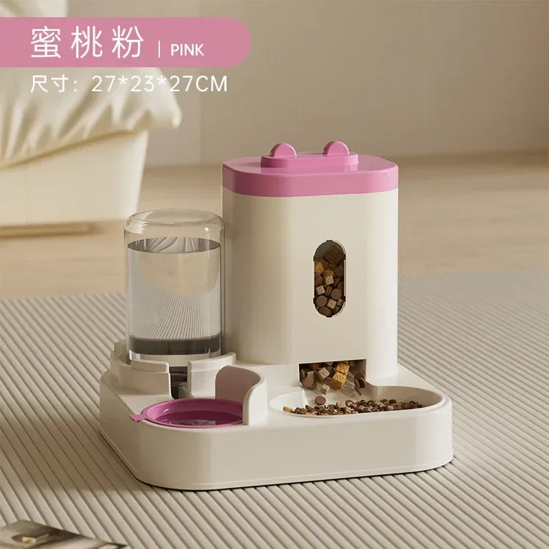 Smart Automatic Pet Feeder – Button Control Dispenser for Cats & Dogs - PawtasticWorldCenter