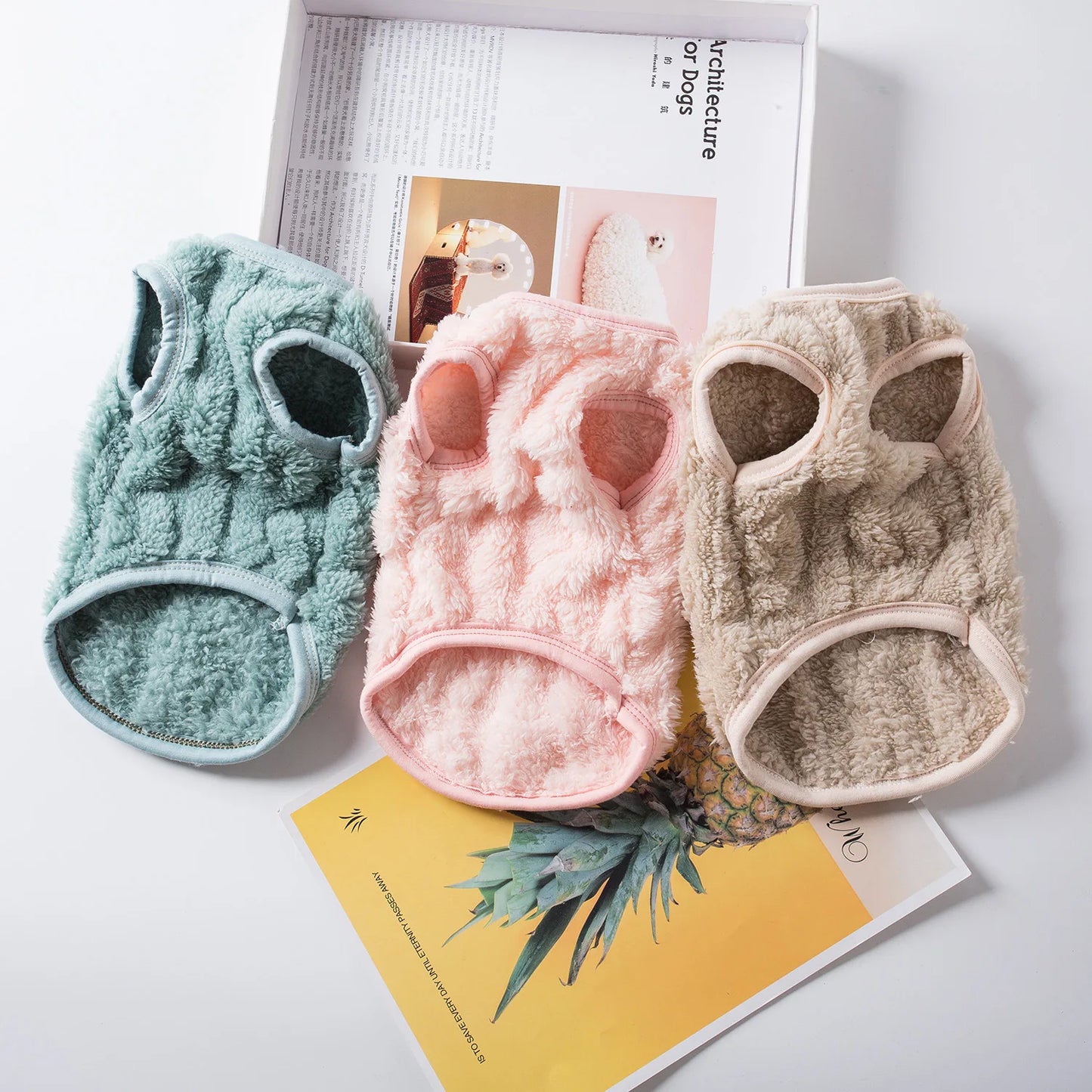 βοΈπΎ Soft & Cozy Fleece Pet Sweater β Warm Winter Jacket for Small Dogs, Puppies & Cats | Sphynx Kitten Coat, Autumn Hoodie Outfit - PawtasticWorldCenter