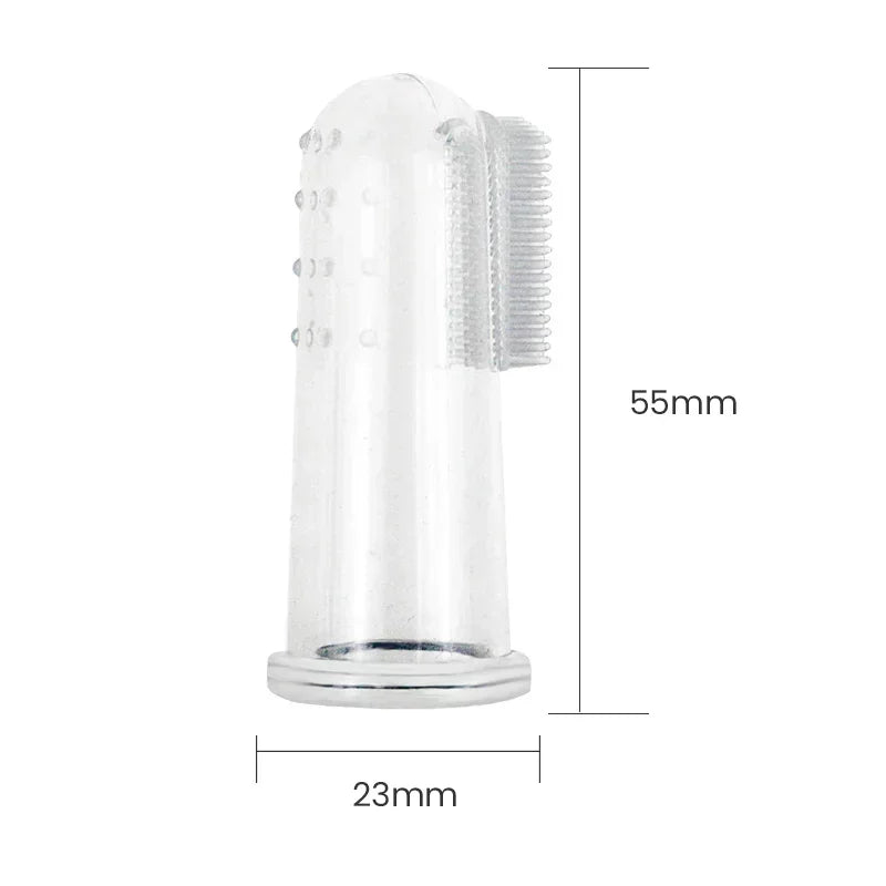 🦷 Soft Silicone Finger Toothbrush for Dogs & Cats – Gentle Dental Care Made Easy! 🐾 - PawtasticWorldCenter