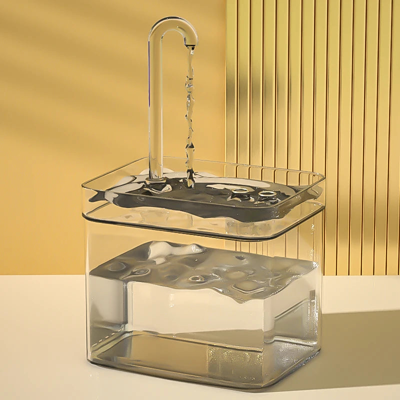 💧 Automatic Cat Water Fountain – Transparent USB Electric Dispenser with Quiet Recirculating Filter for Fresh & Clean Drinking - PawtasticWorldCenter