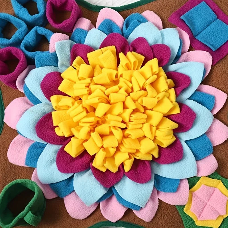 🐾 Interactive Pet Snuffle Mat – Stress Relief & Slow Feeding Blanket for Dogs & Cats 🧠🍖 - PawtasticWorldCenter