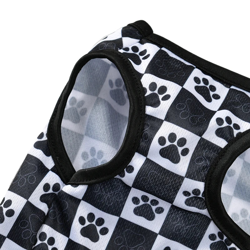 πΎ Summer Mesh Cat & Dog Vest β Breathable Paw Print T-Shirt for Small Pets, Sphynx, Kittens & Puppies πΆπ± - PawtasticWorldCenter