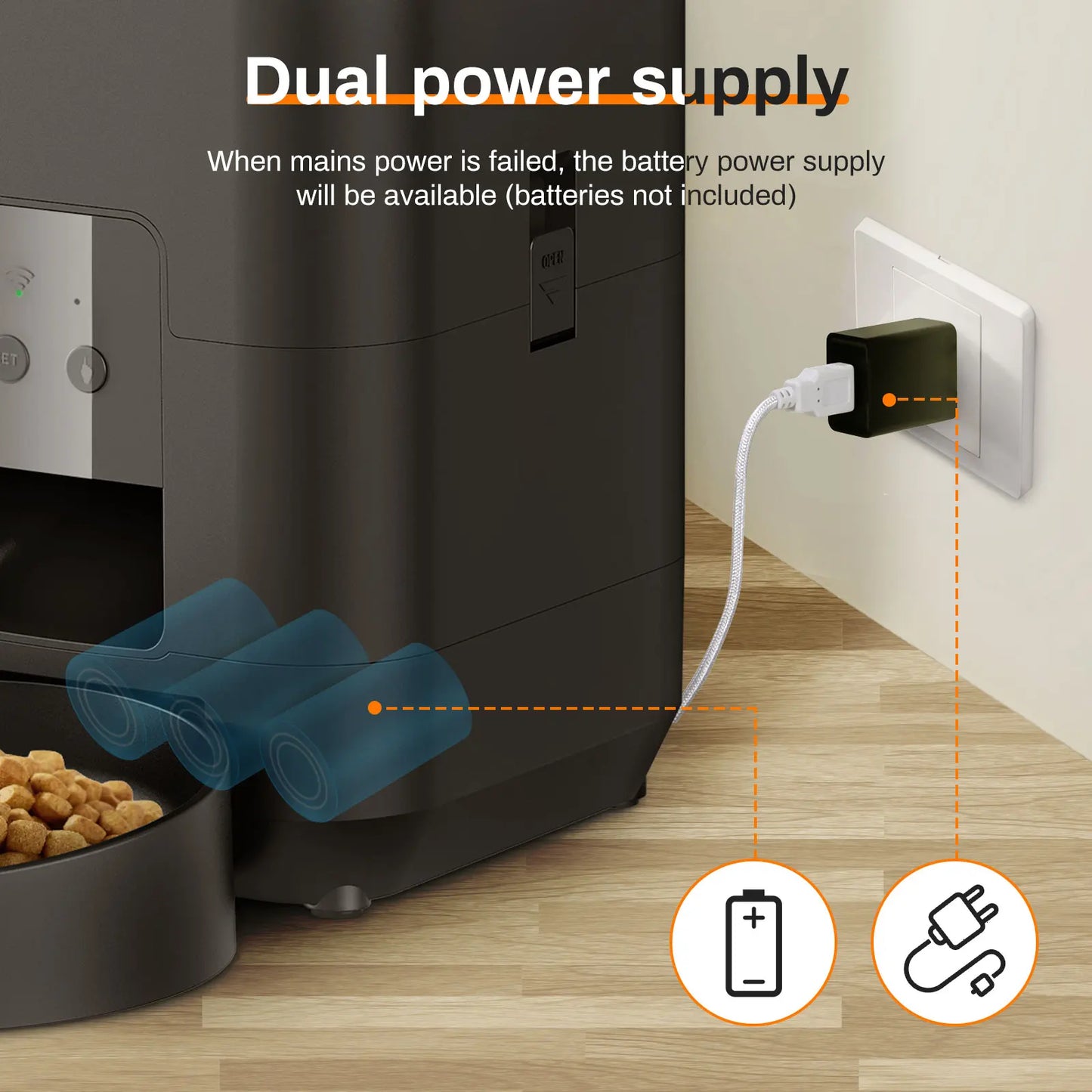 ๐ถ๐ฑ Automatic Pet Feeder with Timer โ Smart Portion Control Dispenser for Cats & Dogs - PawtasticWorldCenter