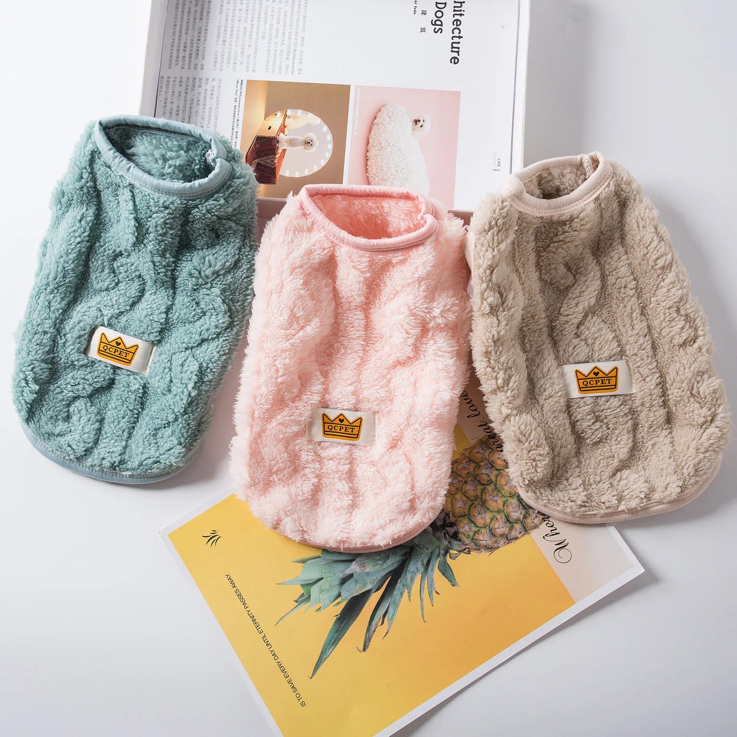 βοΈπΎ Soft & Cozy Fleece Pet Sweater β Warm Winter Jacket for Small Dogs, Puppies & Cats | Sphynx Kitten Coat, Autumn Hoodie Outfit - PawtasticWorldCenter