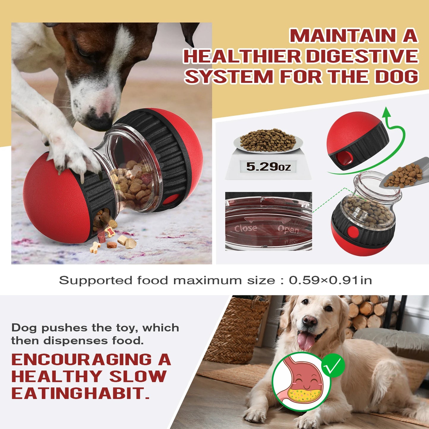 🧠🐶 Interactive Pet Puzzle Toy – Slow Feeder for Dogs & Cats | IQ Booster & Training Game for Small to Large Breeds (Chihuahua, Beagle & More) - PawtasticWorldCenter