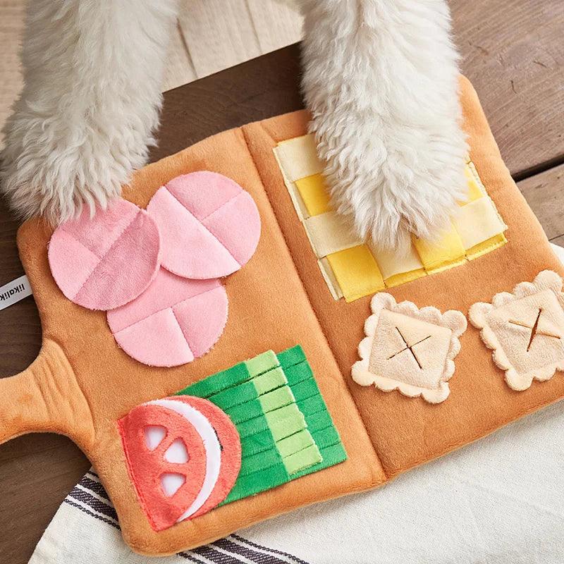 🧠🐾 Interactive Snuffle Mat for Dogs – Plush Puzzle Toy & Slow Feeder for Small & Medium Pets | Treat Dispenser Pad for Mental Stimulation - PawtasticWorldCenter