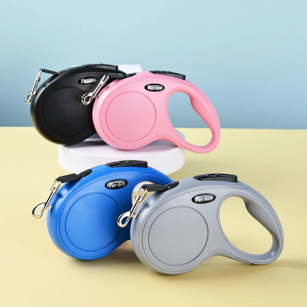πΎ 3M/5M Auto Retractable Dog Leash β Durable Nylon Lead for Small & Medium Pets πβ¨ - PawtasticWorldCenter