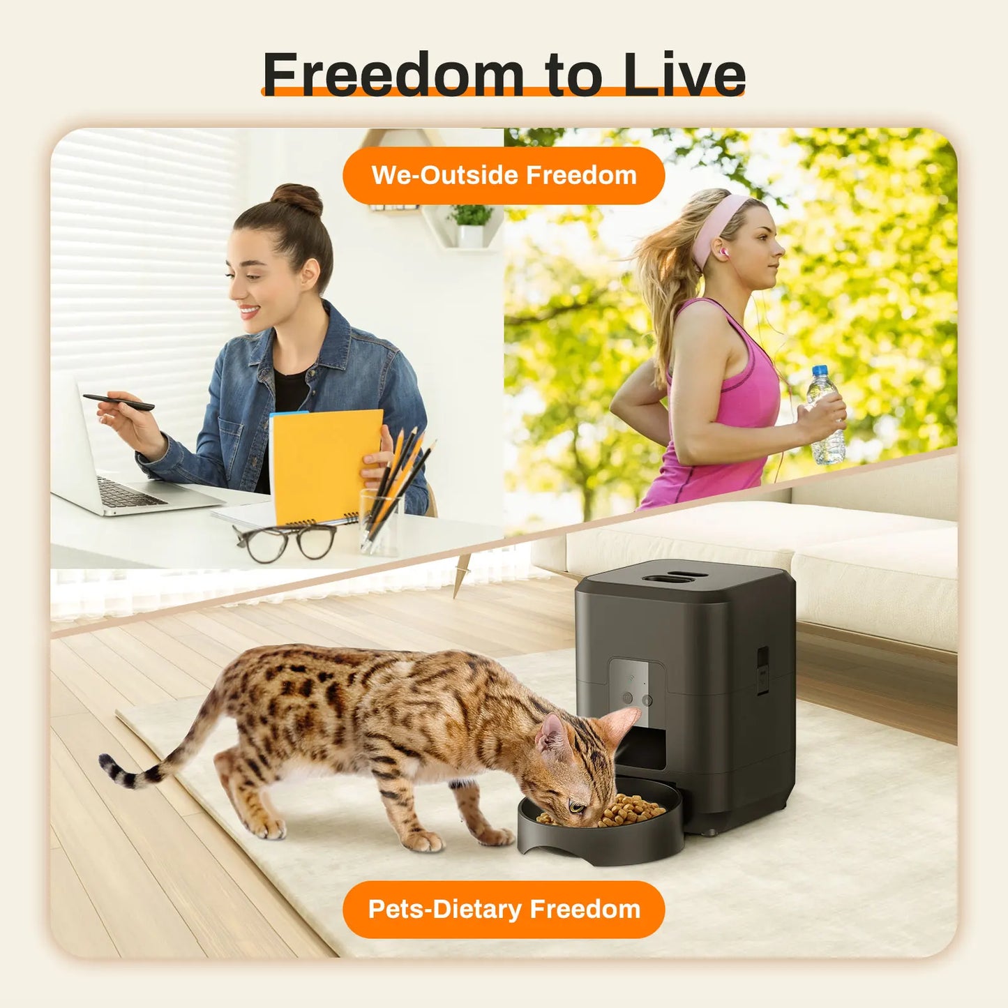 ๐ถ๐ฑ Automatic Pet Feeder with Timer โ Smart Portion Control Dispenser for Cats & Dogs - PawtasticWorldCenter
