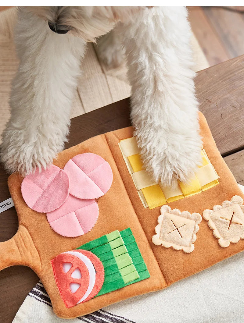 🧠🐾 Interactive Snuffle Mat for Dogs – Plush Puzzle Toy & Slow Feeder for Small & Medium Pets | Treat Dispenser Pad for Mental Stimulation - PawtasticWorldCenter
