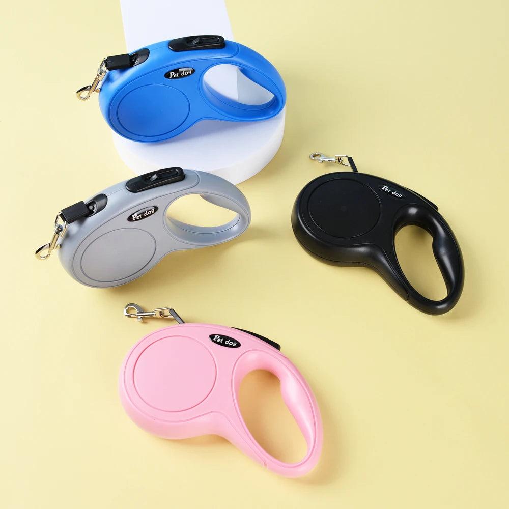 πΎ 3M/5M Auto Retractable Dog Leash β Durable Nylon Lead for Small & Medium Pets πβ¨ - PawtasticWorldCenter