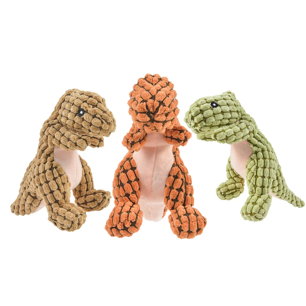 π¦ Plush Dinosaur Chew Toy β Interactive Pet Toy for Small Dogs & Cats πΆπ± - PawtasticWorldCenter