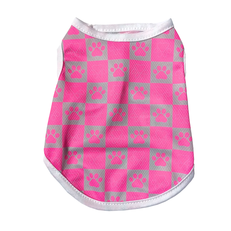πΎ Summer Mesh Cat & Dog Vest β Breathable Paw Print T-Shirt for Small Pets, Sphynx, Kittens & Puppies πΆπ± - PawtasticWorldCenter