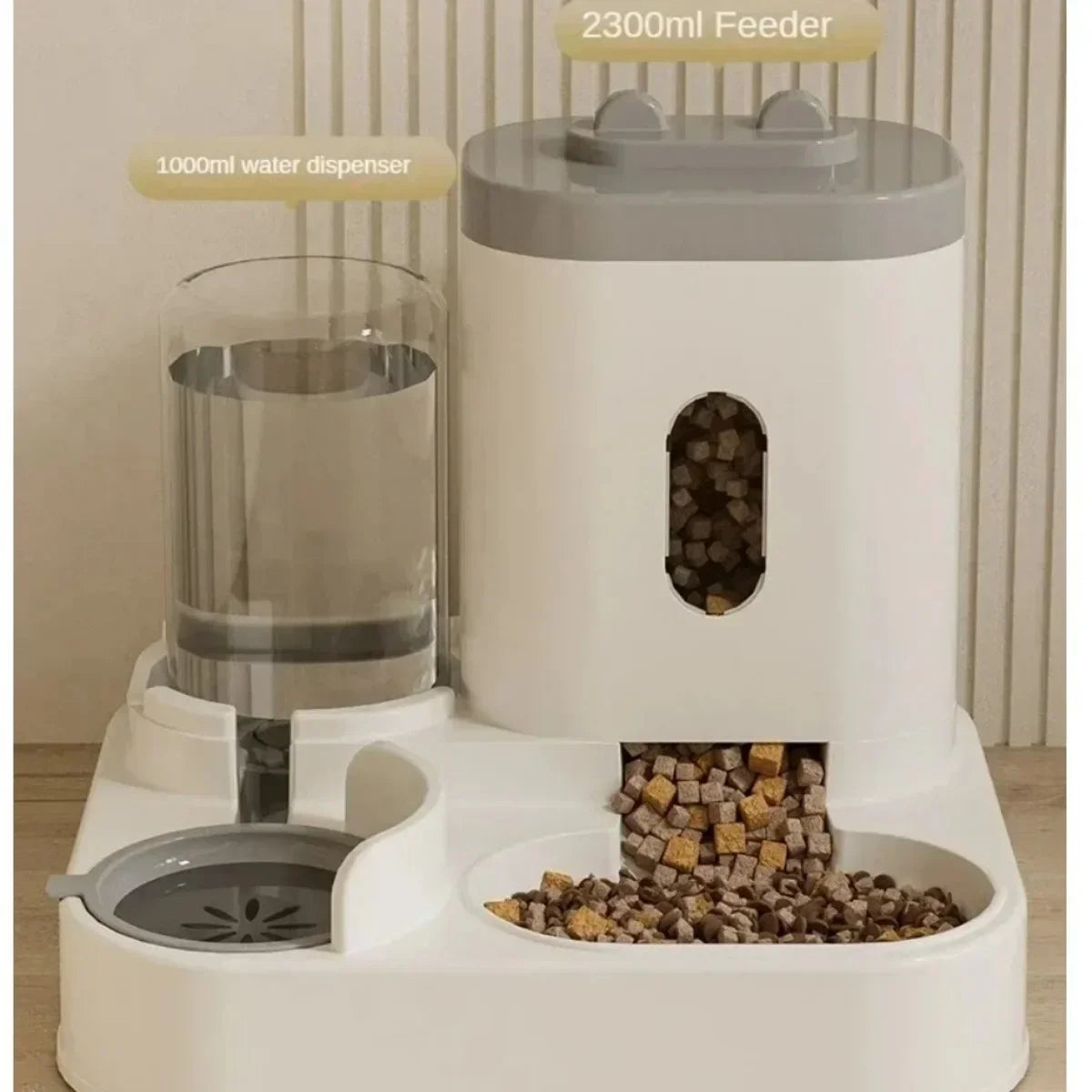 Smart Automatic Pet Feeder – Button Control Dispenser for Cats & Dogs