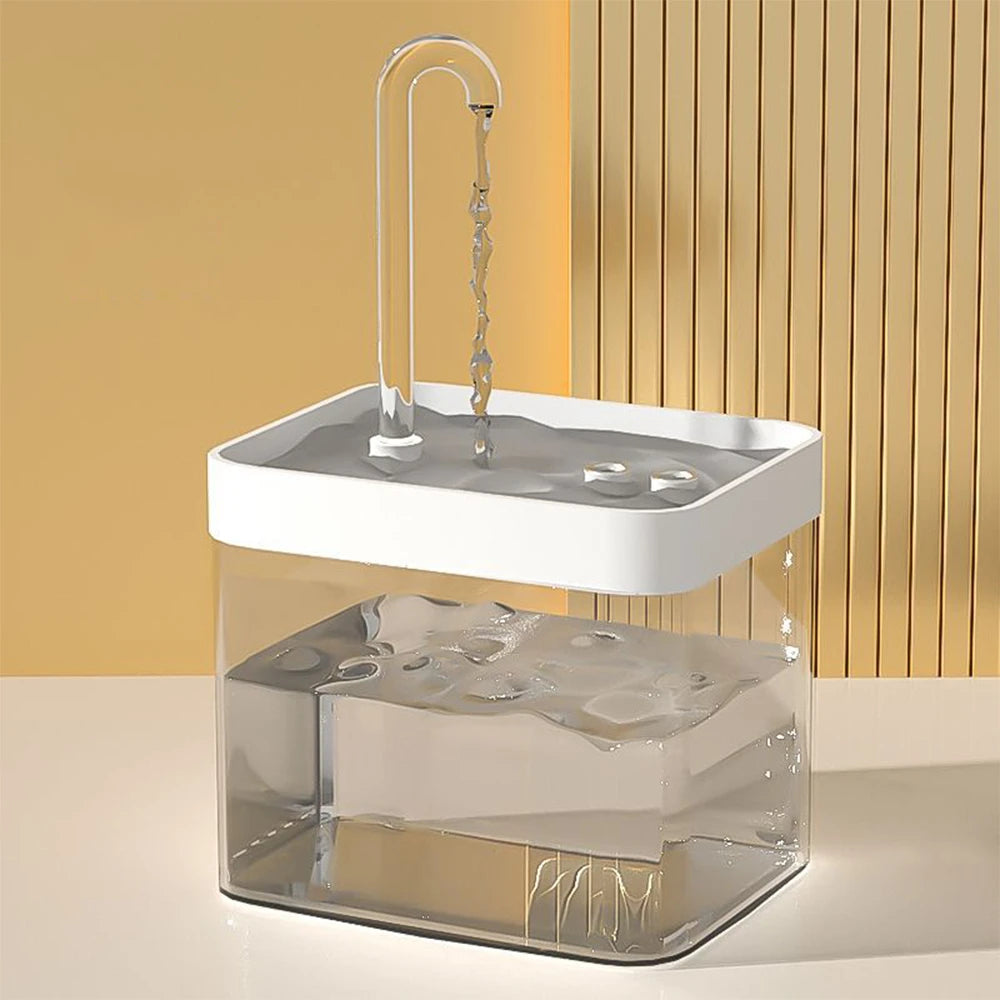 💧 Automatic Cat Water Fountain – Transparent USB Electric Dispenser with Quiet Recirculating Filter for Fresh & Clean Drinking - PawtasticWorldCenter