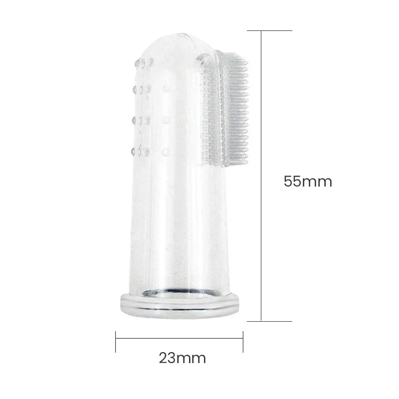 🦷 Soft Silicone Finger Toothbrush for Dogs & Cats – Gentle Dental Care Made Easy! 🐾 - PawtasticWorldCenter
