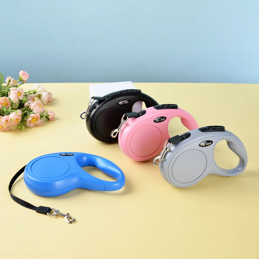 🐾 3M/5M Auto Retractable Dog Leash – Durable Nylon Lead for Small & Medium Pets 🐕✨ - PawtasticWorldCenter
