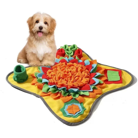 🐾 Interactive Pet Snuffle Mat – Stress Relief & Slow Feeding Blanket for Dogs & Cats 🧠🍖 - PawtasticWorldCenter