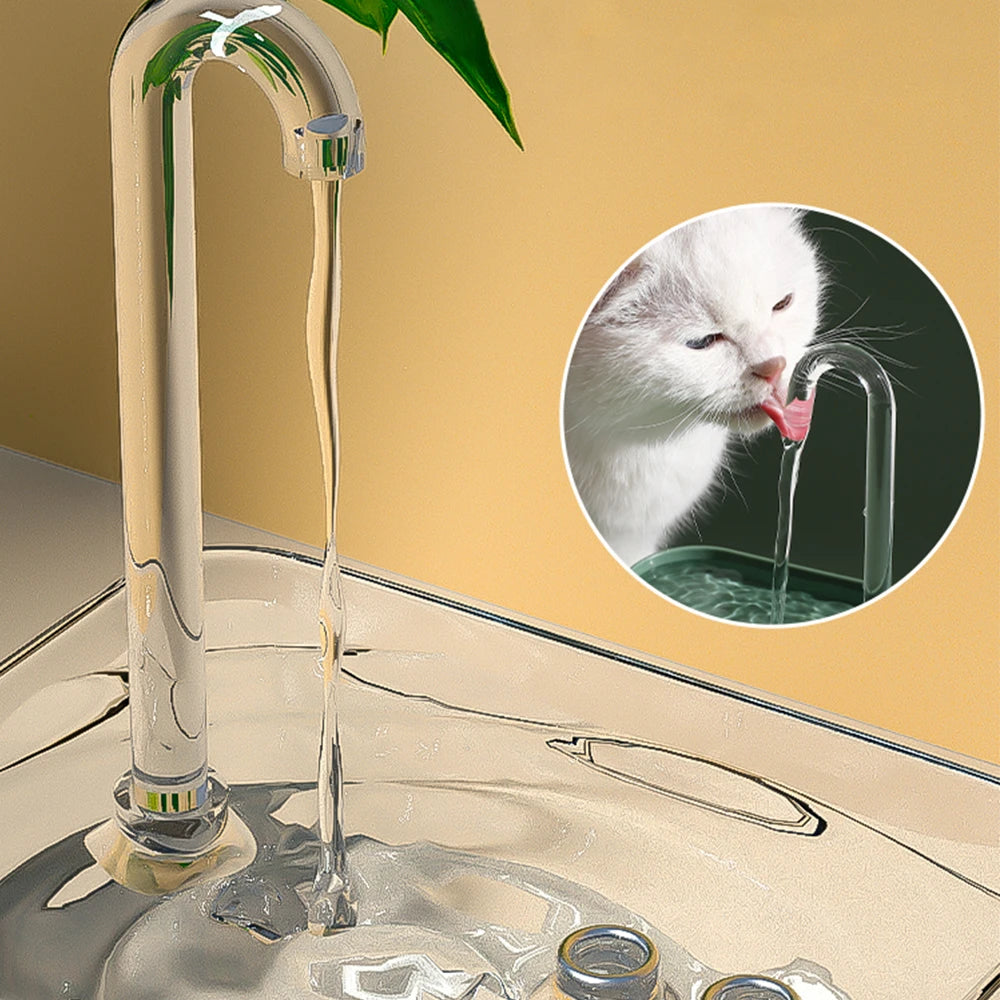 💧 Automatic Cat Water Fountain – Transparent USB Electric Dispenser with Quiet Recirculating Filter for Fresh & Clean Drinking - PawtasticWorldCenter