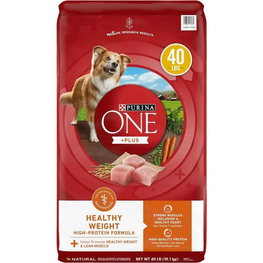 🐾 High-Protein Dry Dog Food – Plus Formula for Healthy Weight | 40 lb Bag 🐶💪 - PawtasticWorldCenter