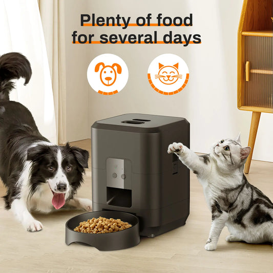 🐶🐱 Automatic Pet Feeder with Timer – Smart Portion Control Dispenser for Cats & Dogs - PawtasticWorldCenter