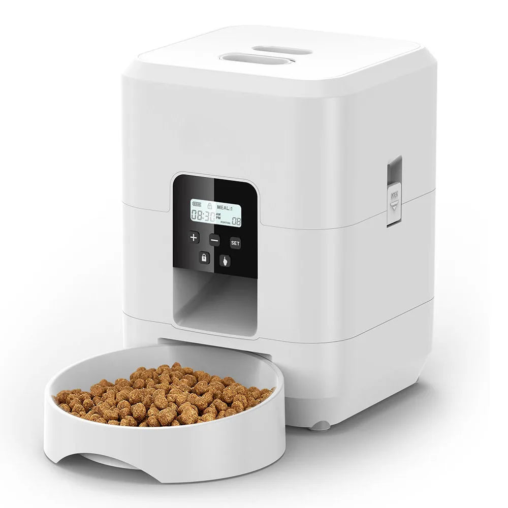 🐶🐱 Automatic Pet Feeder with Timer – Smart Portion Control Dispenser for Cats & Dogs - PawtasticWorldCenter