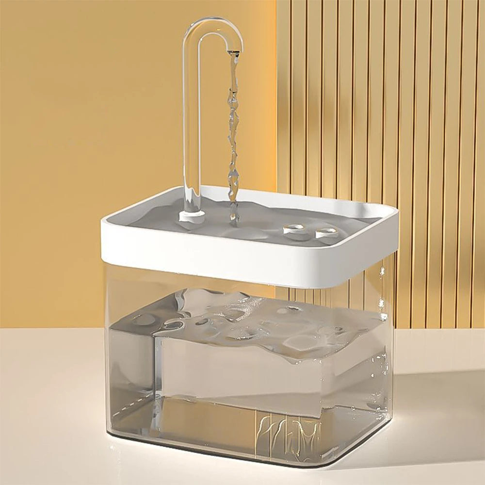 💧 Automatic Cat Water Fountain – Transparent USB Electric Dispenser with Quiet Recirculating Filter for Fresh & Clean Drinking - PawtasticWorldCenter